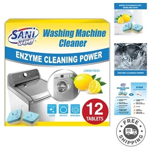 Washing Machine Cleaner, 12 Supply is Formulated with Enzyme, Deep Cleans an... - Picture 1 of 9