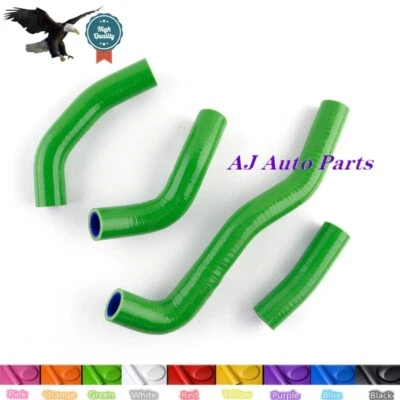 For  1988 1989 KAWASAKI KX250 KX 250 Silicone Radiator Coolant Hose Kit Green - Image 1 of 4