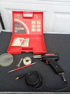 Vintage MILLERS FALLS Model 641 Soldering Gun w/ Case & Accessories -Solder Tool - Picture 1 of 8