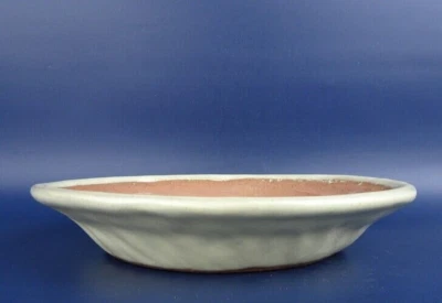 Vaso per bonsai giapponese TOKONAME YAMAFUSA firmato piatto bianco NANBAN Φ7,... - Immagine 1 di 4