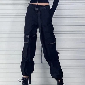 No Limit schwarze High Waist Cargohose | Damen Hiphop Streetwear Techwear… - Bild 1 von 5