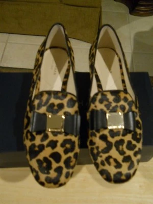  Mocasín Cole Haan para mujer con mocasín Tali con mocasín en ocelote pelo de becerro leopardo Rt @ 170,00 8B Foto 1 de 4