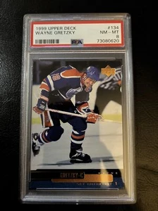 1999 Upper Deck #134 Wayne Gretzky - Checklist Oilers-Hockey PSA 8 - NM/MT POP 3 - Picture 1 of 2