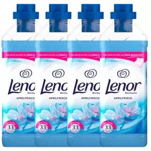 4X Lenor Wäsche Waschmittel Weichspüler Aprilfrisch a 950Ml Für 38 Waschladungen - Bild 1 von 1