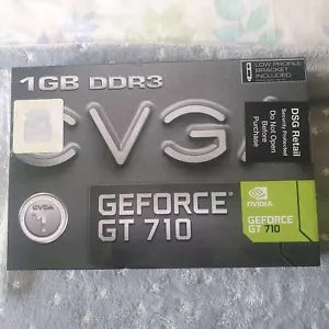 Boxed EVGA NVIDIA GeForce GT 710 1024MB PCIe Graphics Card 01G-P3-2710-KR HDMI - Picture 1 of 6