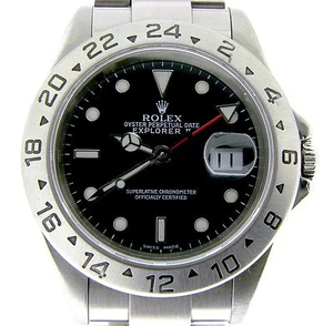 2000's Mens Rolex Stainless Steel Explorer II Watch 40mm SEL Oyster Black 16570 - Picture 1 of 8