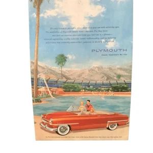 Vintage 1953 Plymouth Cranbrook Convertible Club Coupe Ad Advertisment - Picture 1 of 4