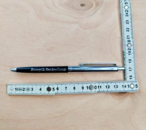 Boosey Hawkes Paper Mate USA chrome & plastic ballpoint pen collectible vtg old - Picture 1 of 9