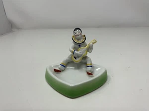 Plato baratija bávaro pierrot arlequín payaso mandolina porcelana - Imagen 1 de 5