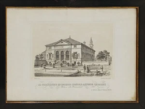 MORO MARCO (1817 - 1885) PALAZZO CALDOGNO (IN CALDOGNO) Lithographie 19. Jh. Anto - Bild 1 von 1