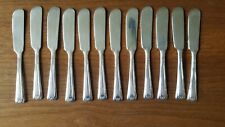 Vtg Baroness 1940 Set 12 Individual Silverplate Butter Knives