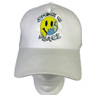 Smoke in Peace White Mesh Trucker Hat Double Snapback Hat Breathable (LOL)