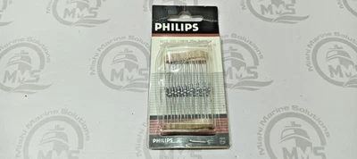 PHILIPS 4822 052 10918 9R10 0.33W Fuse Resistors (25x) | 2.5x7MM | New Open Box - Image 1 of 3