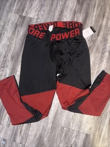 Champion Herren Power Core Compression Tights Hose Duo Dry Stretch - ROT/Schwarz XXL - Bild 1 von 5