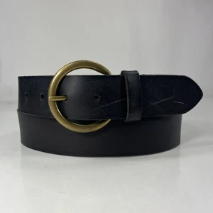 Cinturón de cuero genuino rayado negro FRYE - talla 36 - Imagen 1 de 9