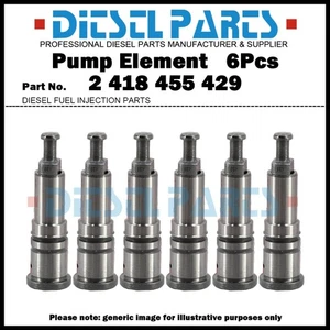 6Pcs Pump Element Plunger and Barrel 2418455429 2455-429 for Cummins 6CTAA 8.3L - Picture 1 of 11