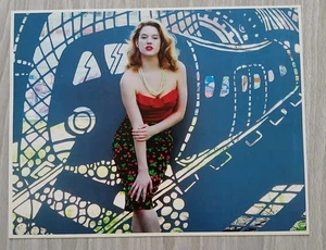 Jayne Red Haired Woman 8X10 Photo Hot Rockabilly Model Sexy Ginger Cherry Skirt - Picture 1 of 4