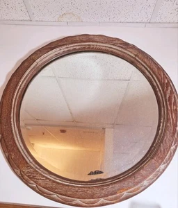 Oak Mirrored Beveled Glass - Picture 1 of 1