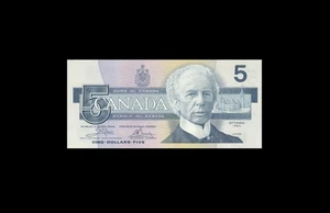 1986 BANK OF CANADA $5 ~Crow & Bouey~ "EON" **2567163** (( GEM UNC )) - Picture 1 of 2