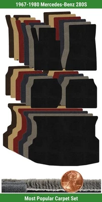 Juego de alfombrillas Ultimat personalizadas para Mercedes-Benz 280S 1967-1980 (5 piezas) #XJJ Foto 1 de 4