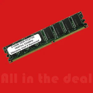 512MB DDR PC2700 333 Mhz PC-2700 Desktop Memory Ram 184 pin DELL HP APPLE - Picture 1 of 1