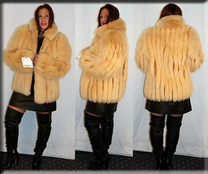 Neu Dijon Fuchspelz Jacke Größe Medium 6 8 M Efurs4less - Bild 1 von 5