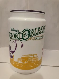 Disney PORT ORLEANS RESORT Mug Thermos Vintage Mickey Goofy Donald - Picture 1 of 6