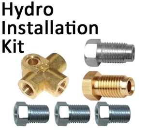 Kit Installazione Freno a Mano Hydro da utilizzare con Tubo di Rame 3/16" 7/16 pollici, 3/8 usciti - Foto 1 di 1