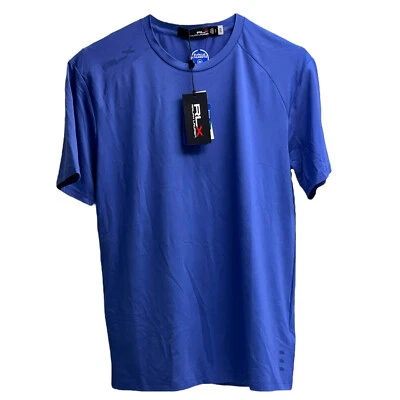 Polo RLX Ralph Lauren Camiseta Manga Corta Absorbente Calce Clásico Azul $59 Foto 1 de 4