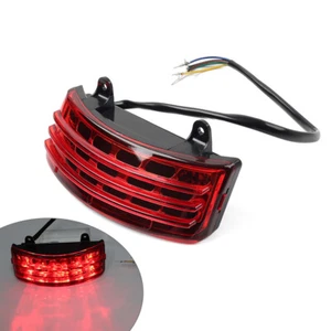 Rear Fender Tri-Bar LED Turn Signal Tail light Fit Harley Road Street Glide Tour - Picture 1 of 17
