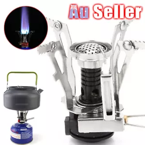 Portable Mini Gas Stoves Hiking Picnic Camping Stove Backpacking Stove Cooking - Picture 1 of 11