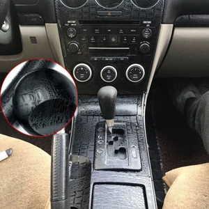 Calcomanías de cuero estilo cocodrilo de simulación de películas envolventes interiores de automóviles de 1,5 m - Imagen 1 de 10