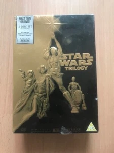 Star Wars Original Trilogy DVD Boxset Gold Edition - Brand New & Sealed - Foto 1 di 4