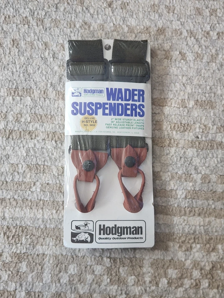 HODGMAN WADER SUSPENDERS 36" ADJUSTABLE LENGTH ( NEW ) 2" WIDE ELASTIC - Image 1 of 1