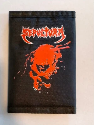 Beneath the Remains rock metal grave RARE WALLET vintage music logo hardrock - Image 1 of 3
