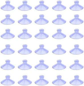 100Pcs Mini Clear Plastic Suction Cups without Hooks (Diameter 30Mm) - Picture 1 of 4
