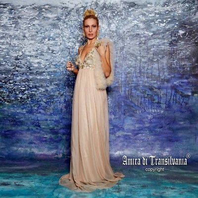 Vestido de Lujo Bordado Vestido Mujer Elegante Baile de graduación Envoltura Seda Elegante Dama Ropa Foto 1 de 4