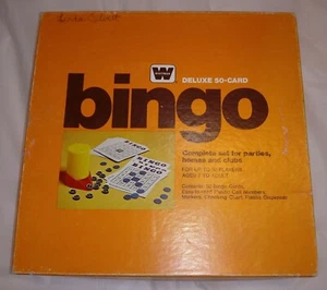 Vintage Bingo Spiel Set Karten Zahlen Stücke Anleitung Partyspiel Sammler - Bild 1 von 6