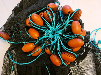 Zugnetz ✅3m - 30m MW 20mm # 🐟ohne Fangsack Schleppnetz, Koi Karpfen Goldfisch - Bild 1 von 4