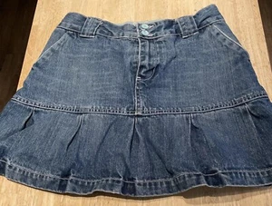 Vintage Y2K Gap Denim Pleated Jean Skirt/Skort Girls Size 14 Reg - Picture 1 of 9