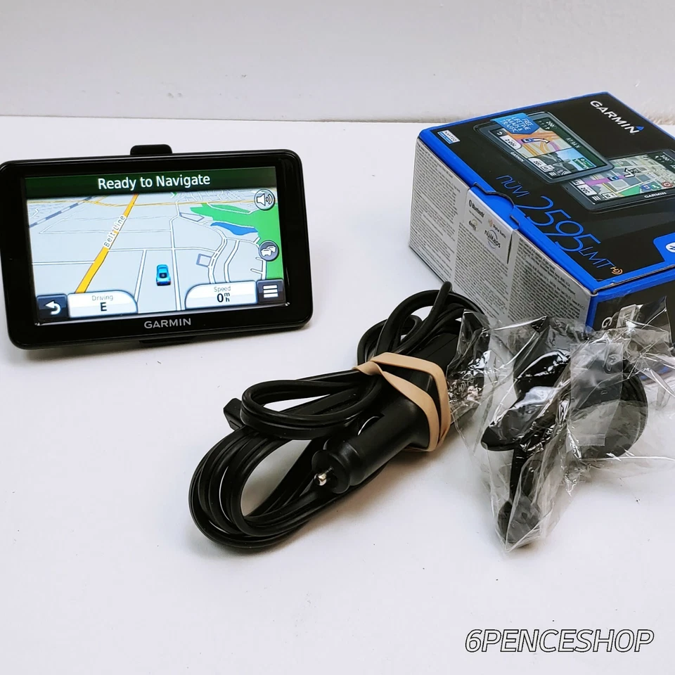 PREOWNED MINT Garmin nüvi 2595LMT HD 5" Touchscreen W AUTHENTIC ACCESSORIES - Image 1 of 4