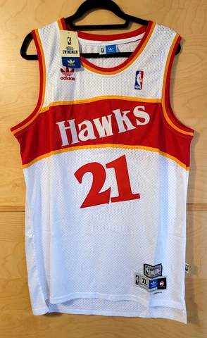 DOMINIQUE WILKINS Atlanta Hawks. Adidas Basketball Jersey =SIZE XL NEW NWT= Cover