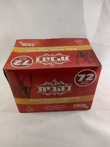 Schachtel mit 72 Paraffinwachs Teelicht Kerzen Made in Israel koscher 1,25 Zoll - Bild 1 von 5