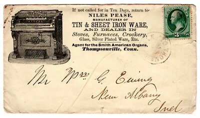 Smith American Organ Illustrated Music Advertising - Thompsonville CT (DPO)  - Image 1 of 2