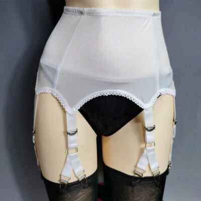Damen Vintage Retro Strapsgürtel Strumpfhalter 6 Straps 12 Claws mit Metal clips - Bild 1 von 4