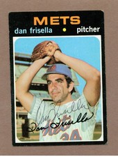 1971 Topps #104 Dan Frisella New York Mets Signed Auto Autographed (D. 1977)