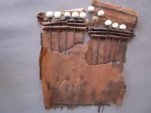 Antique 19th century German Made 5" Steel Milk Glass Hat Pins 10pins - Picture 1 of 16