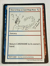 HOW TO KEEP AN IZZET MAGE BUSY - MYSTERY BOOSTER TEST CARD - MTG - MAGIC NM