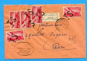 USO COME SEGNATASSE - POSTA AEREA DEMOCRATICA £.10 x 5 (279157) - Imagen 1 de 2