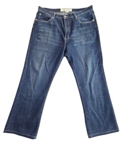 Chams Premium Jeans Men's 38x30 Whiskered Y2K Straight Flap Pocket Wide Leg EUC - Picture 1 of 15